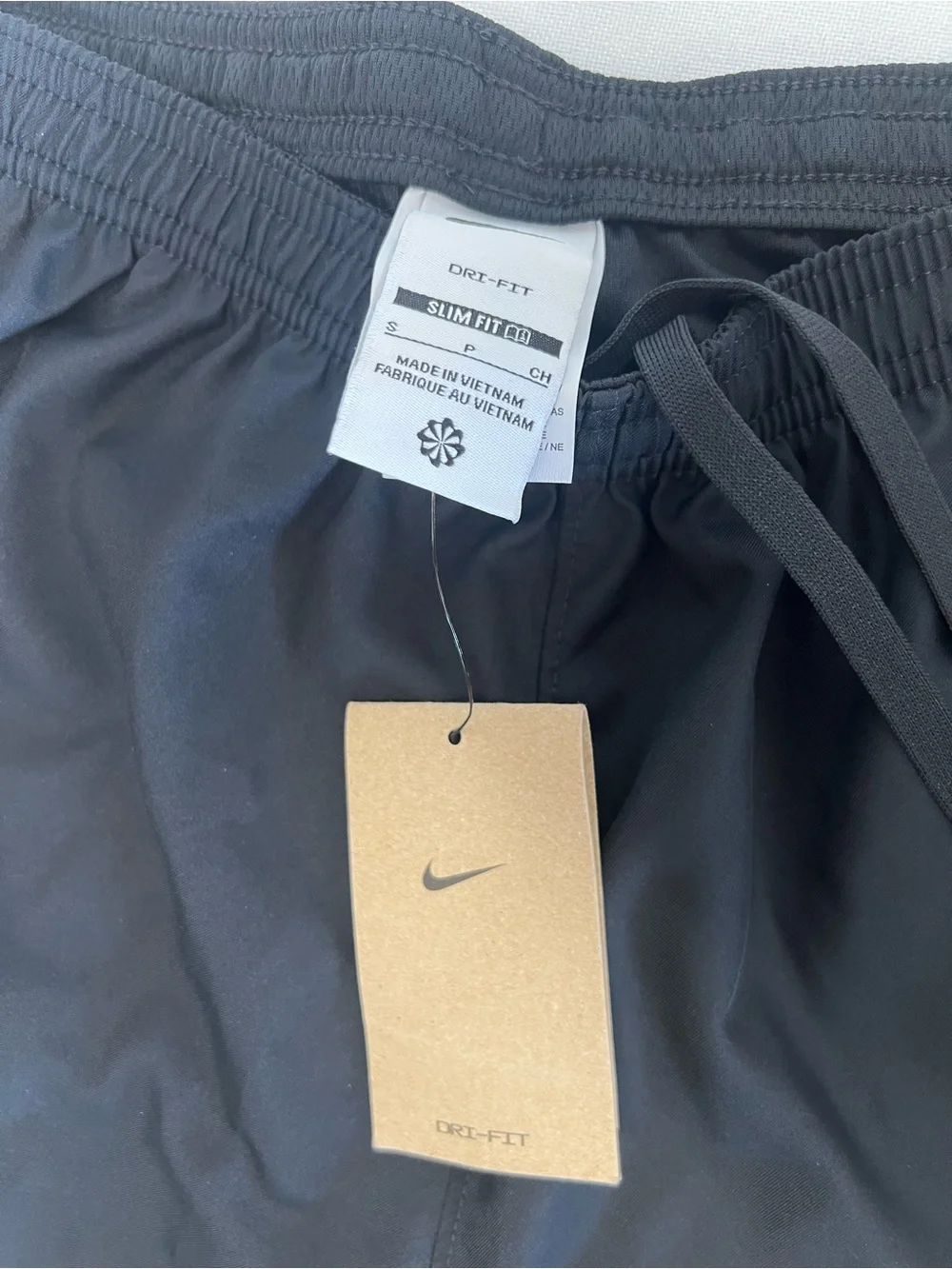 Nike Black Dri-FIT Slim Fit Athletic Shorts with White Tag